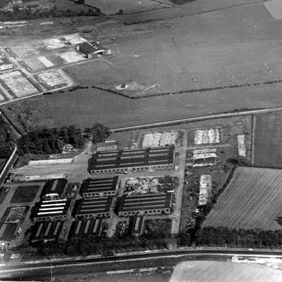 Aerial View - Coal Aston Aerodrome, Norton Lane on left