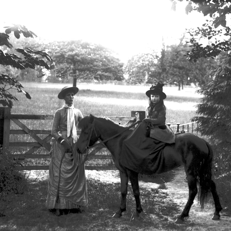 GWH_Q10 Mrs Annie Hall with girl on horse