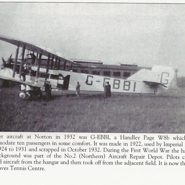 Handley Page W8b at Norton 1932