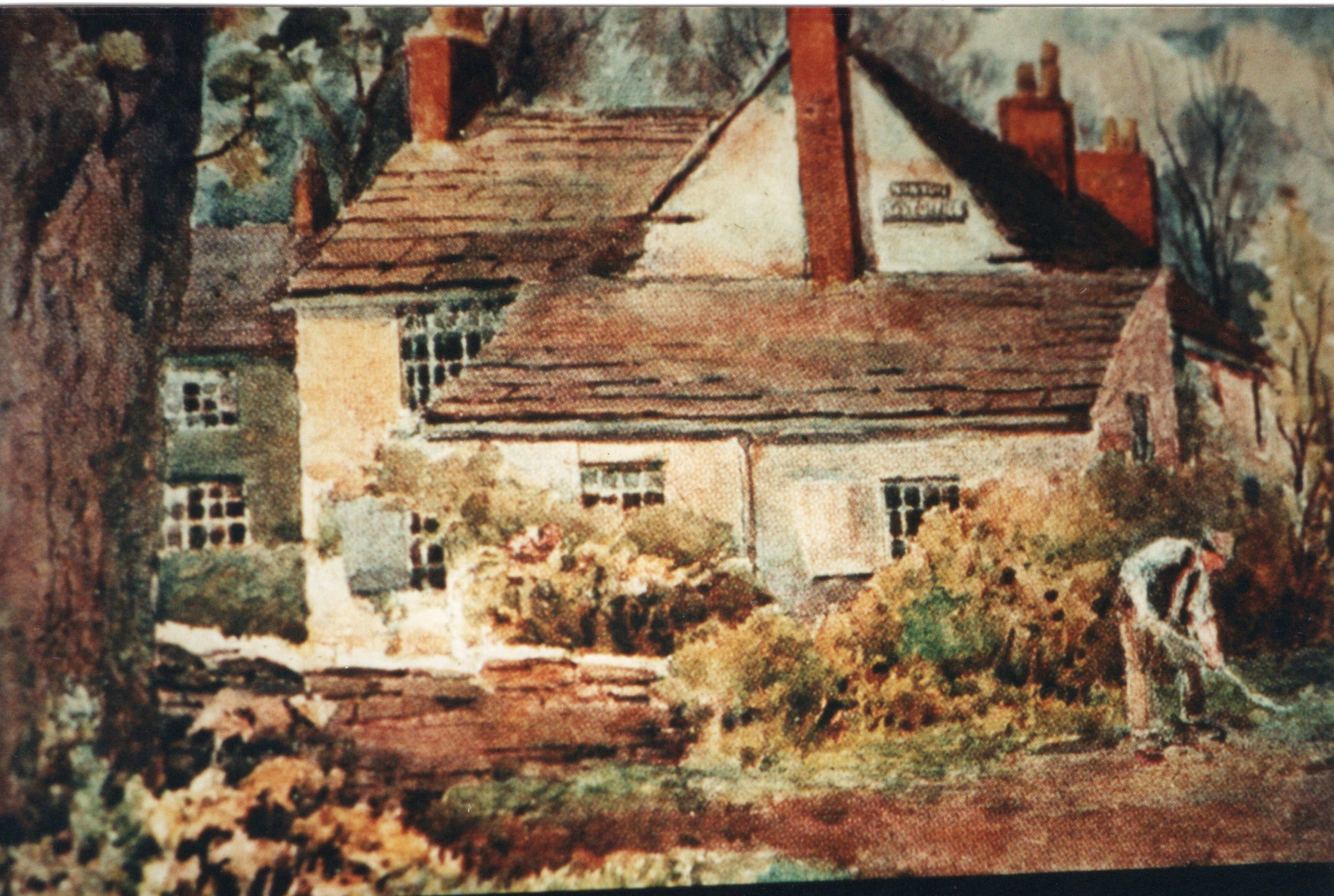 JE16 Old Post Office. Photo of a painting from Chantreyland