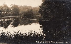 M23 Postcard No1767  The Lake, Graves Park.