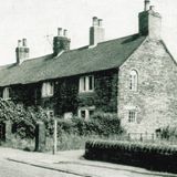 M254 Block of four cottages on Little Norton Lane, The gate posts and 