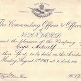 M260 Invitation from the CO and officers of No.2 NARD to Capt Metcalf 