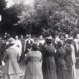 M40 Widows 26 June 1920,  Dedication of War Memorial on the green outs