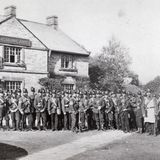 M53 Ref. no. 4-191  Hallamshire Rifle Volunteer Corps gathered outside