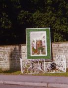 M87 Well dressing showing St James’ church, Norton. 