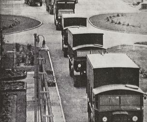 RAF Norton Convoy of Vehicles equipped with comms and navigation eqpt
