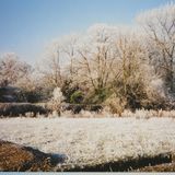 SG209 Vicarage Field & New Rectory. Hoar frost. 27Dec95