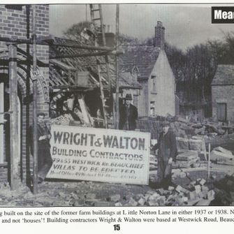 Villa building Little Norton Lane 1937/38
