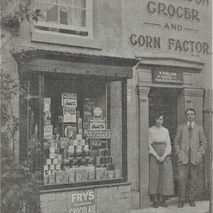 William and Bessie Wheldon's Grocery Shop on Backmoor Road 1920