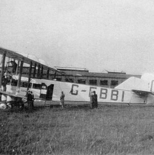 s1 Imperial Airways aircraft at Norton.  G-EBBI 1932