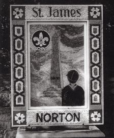 s151 Well dressing  Scout Chantrey monument